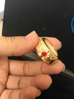 Nhẫn nam bọc mạ vàng cao cấp rồng phượng