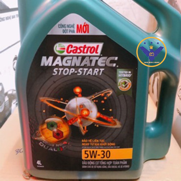 [CHÍNH HÃNG] Dầu nhớt Castrol Magnatec Stop Start Dualock 5W-30 Can 4L