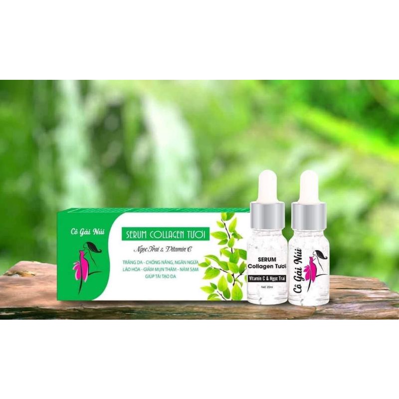 Combo Trừ Nám Cô Gái Núi 4 món: Cao Lá Rừng,Kem Face Sữa, Serum Collagen, Kem Chống Năng