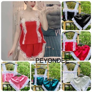 Đồ ngủ sexy nữ lụa satin peyondee phối ren mềm mịn dưới 60kg