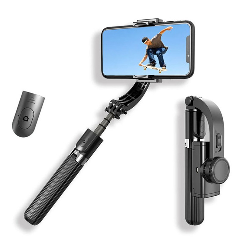 Tay cầm chống rung điện tử Gimbal L08 có Bluetooth có chân, kéo dài tới 86cm | WebRaoVat - webraovat.net.vn