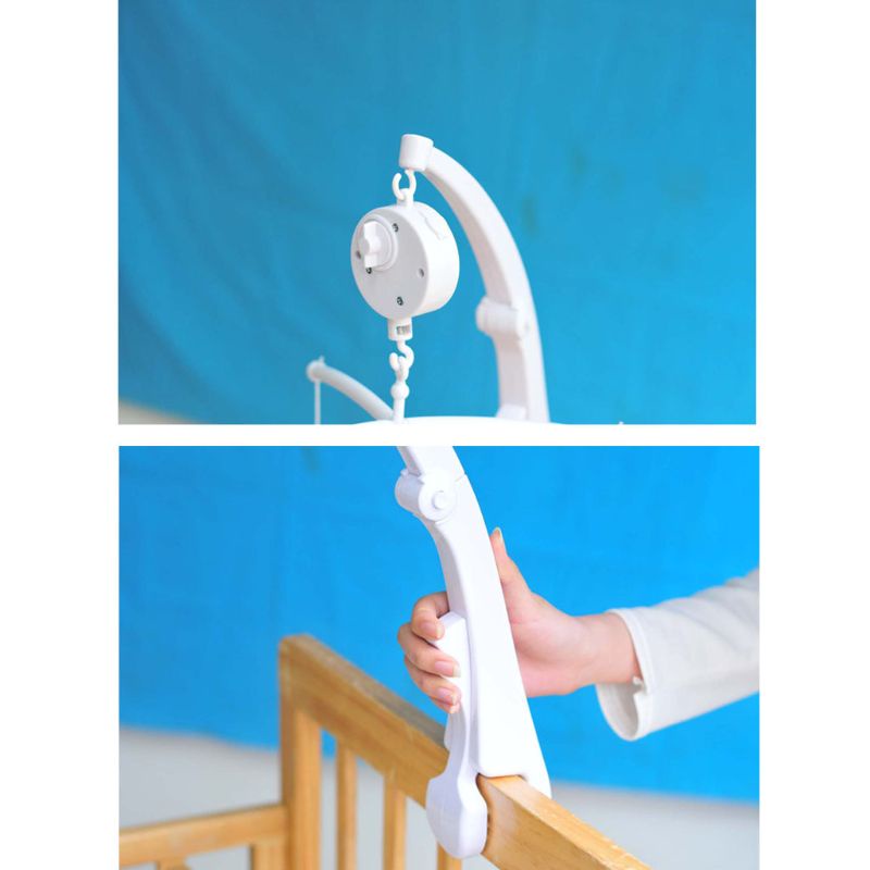 Giá Đỡ Điện Thoại Di Động Gắn Chuông / Vuốt Xoay Gắn Nôi Em Bé Sơ Sinh Siêu Bền