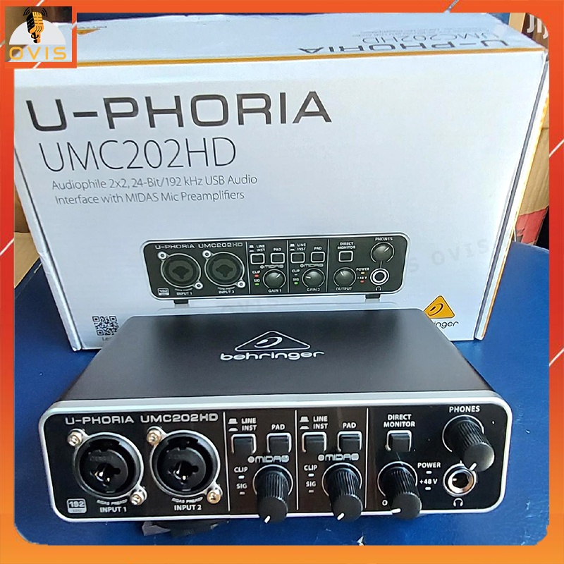 Behringer U-PHORIA UMC202HD - Sound Card Thu Âm Và Làm Nhạc