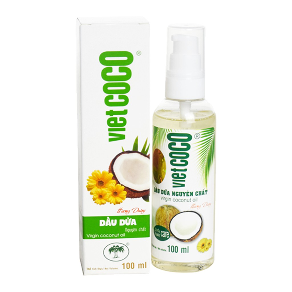 DẦU DỪA NGUYÊN CHẤT MỸ PHẨM VIETCOCO 100ML-70ML - HƯƠNG DAISY