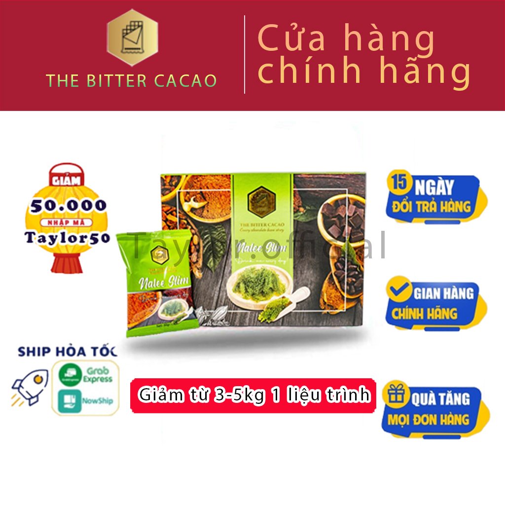 Nalee Slim Ca cao giảm cân hỗ trợ giảm cân an toàn cấp tốc nhanh hiệu quả giảm béo detox giữ dáng