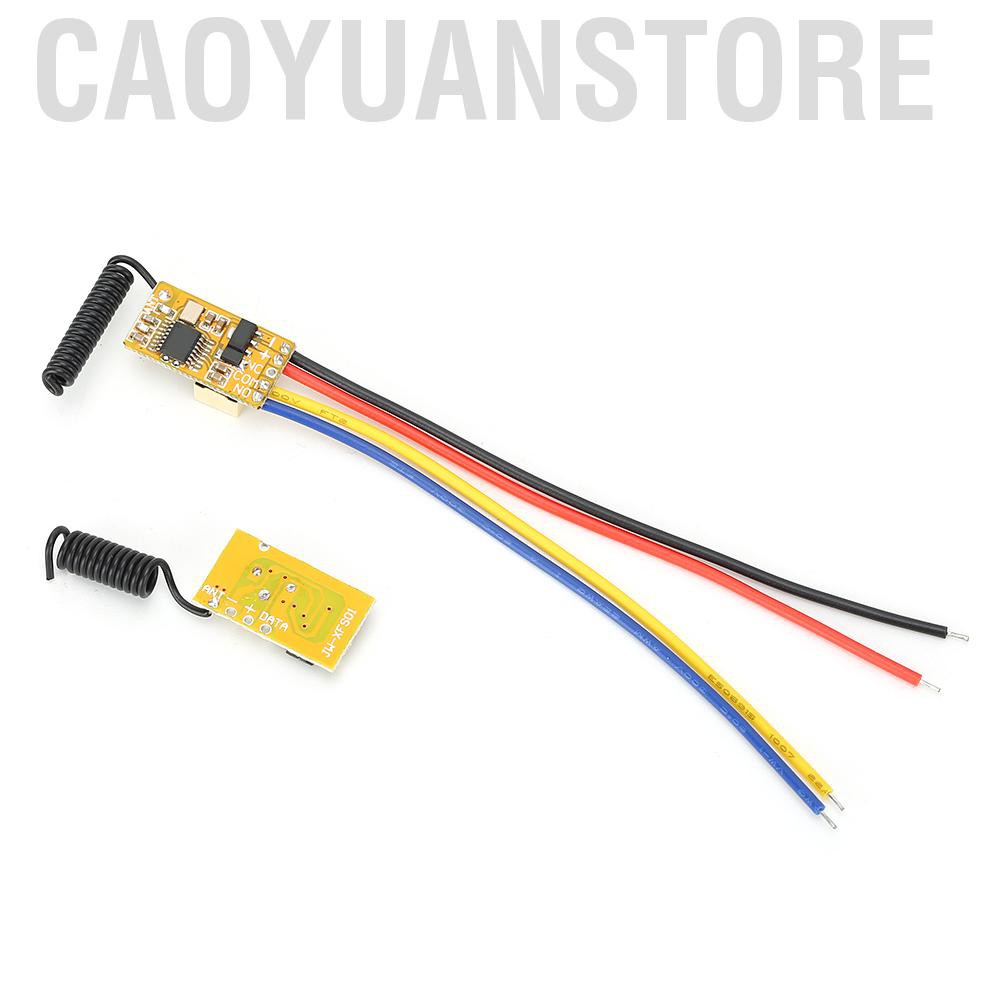 Caoyuanstore Mini remote switch 3.7V 4.5V 5V 6V Relay transmitter-receiver module with low