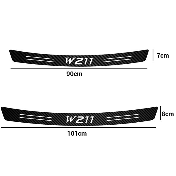 Miếng Dán Sợi carbon Bảo Vệ Cốp Sau Xe Hơi mercedes benz w211