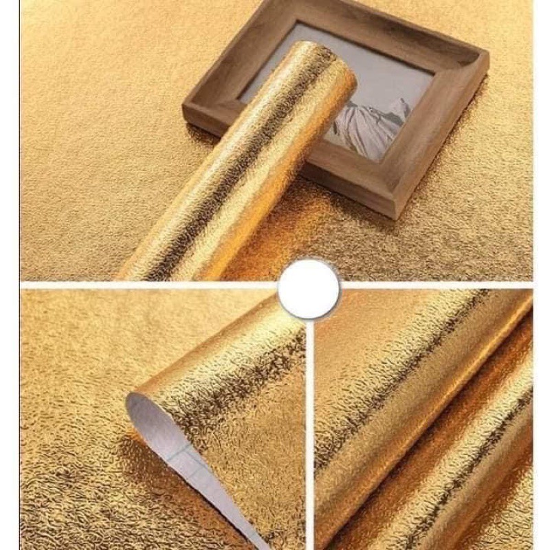 GIẤY DÁN BẾP 3Mx60CM (DECAL) MÀU BẠC, VÀNG ĐỒNG TRÁNG BẠC CÁO CẤP CHỐNG THẤM | BigBuy360 - bigbuy360.vn