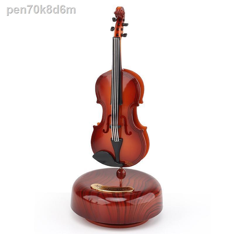 ❈Retro Violin Hộp nhạc âm Món quà sáng tạo Ngày thiếu nhi tặng lễ tình nhân cho bạn gái sinh nhật