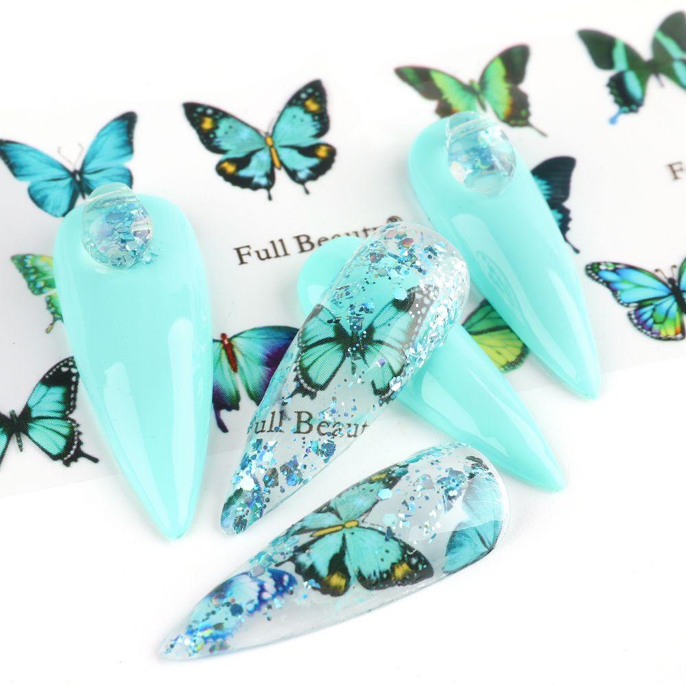 LAY Set 10 Sticker Dán Móng Nghệ Thuật Họa Tiết Bầu Trời Sao