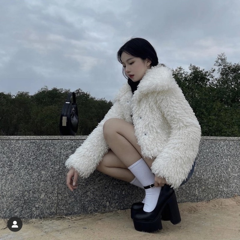 GIÀY MARY JANE ĐẾ CAO 13CM B274 QUAI MẢNHN