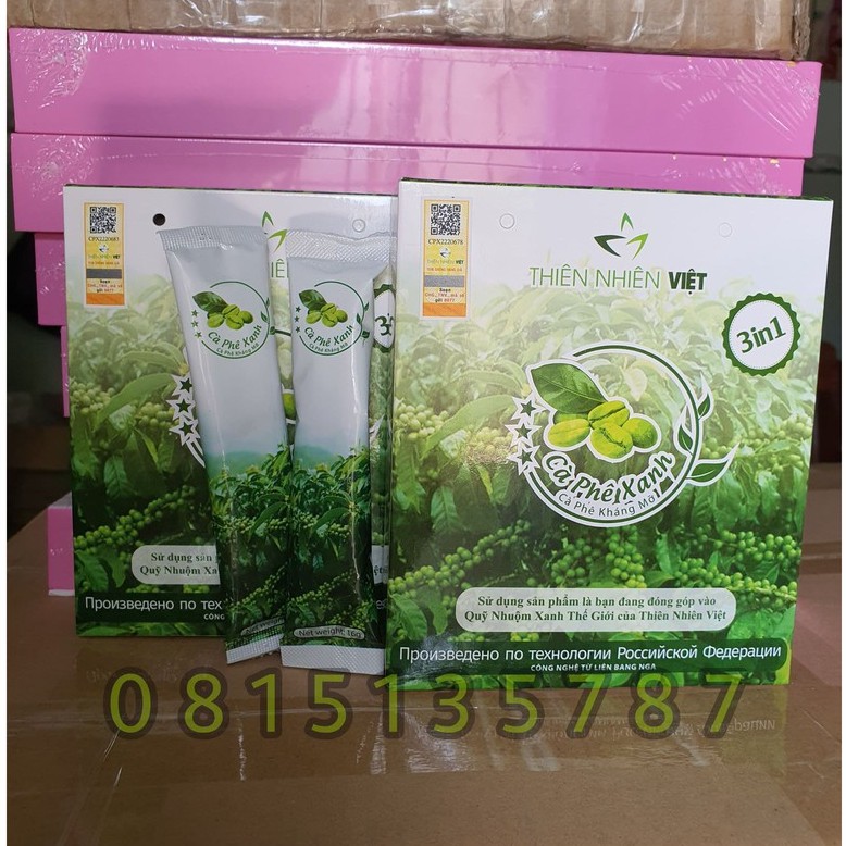 Cà phê xanh chính hãng (Hộp 10 gói)