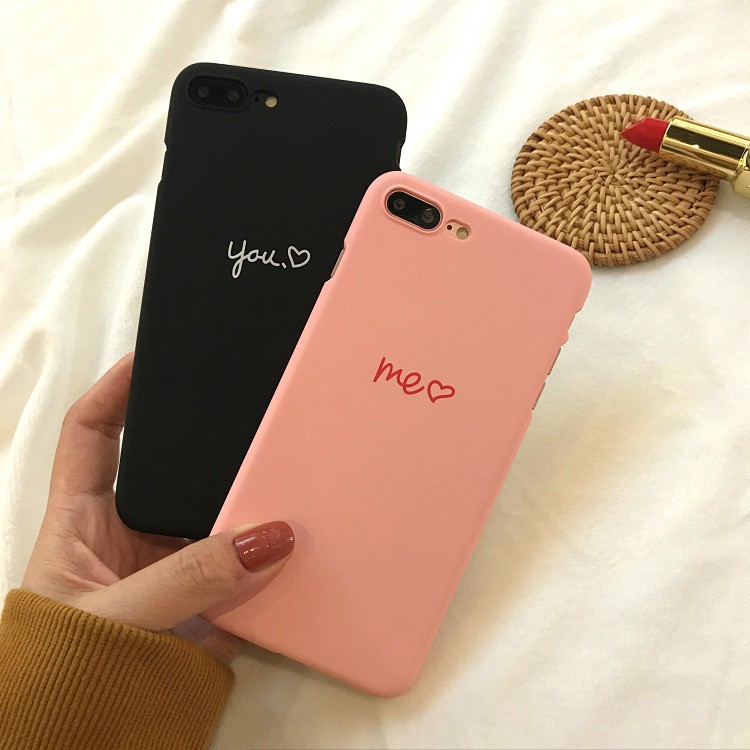 Ốp lưng iphone case Couple You and Me cover for iphone 11 pro max 6plus 8plus SE2 case iphone 6 6s 7 8 plus X XR XS MAX Hard cases