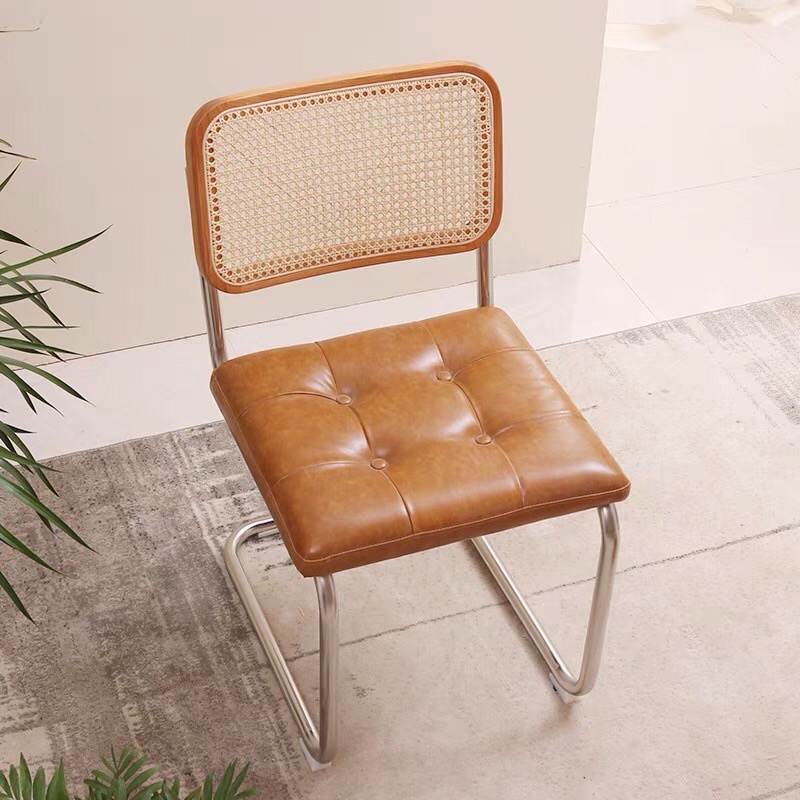 Ghế mây phối inox