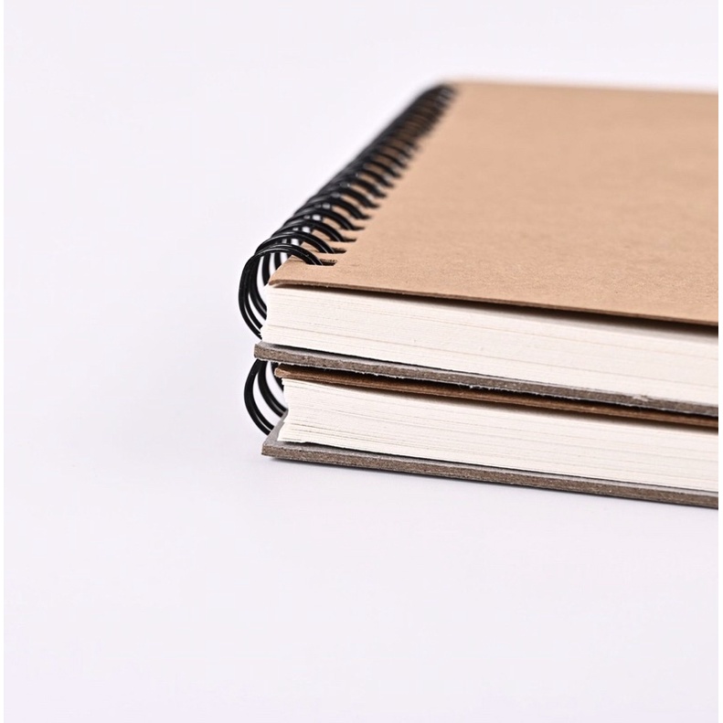 Sổ ký hoạ, sổ vẽ màu nước, sketchbook gáy xoắn A6 160gsm