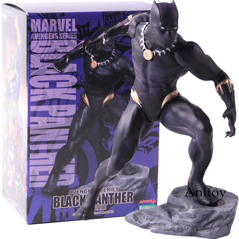 Mô hình hoạt hình nhân vật Black Panther tỉ lệ 1 / 10 bằng PVC