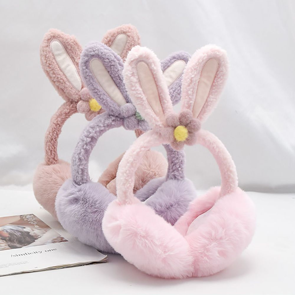 Chụp tai giữ ấm hình tai thỏ dễ thương cho bé