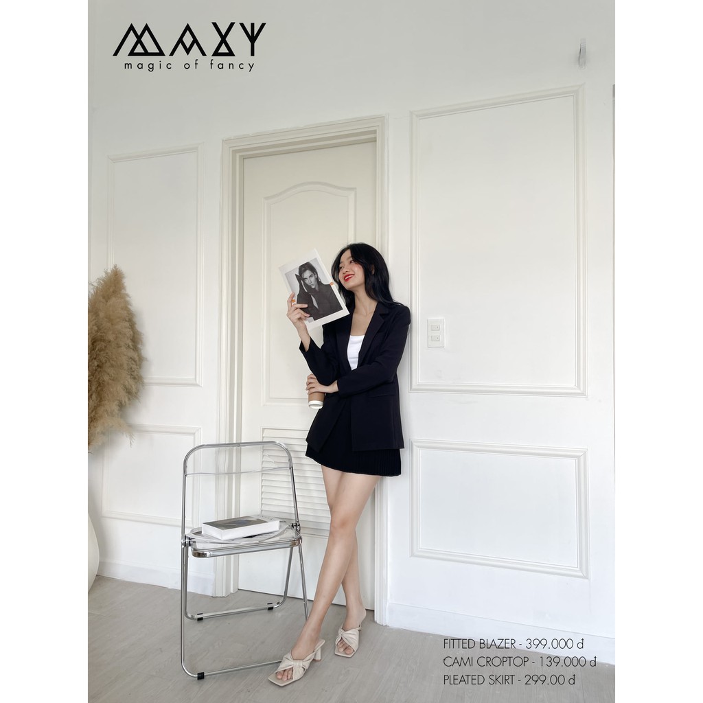 Áo blazer nữ dài tay fitted blazer Maxy Workshop | BigBuy360 - bigbuy360.vn
