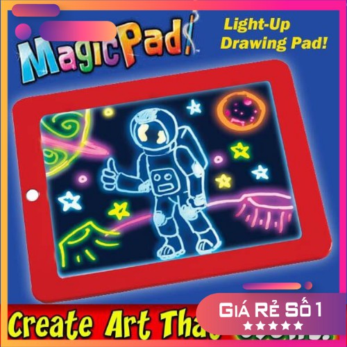 Bảng Vẽ Magic Ipad 3D Đèn Led Cho Bé