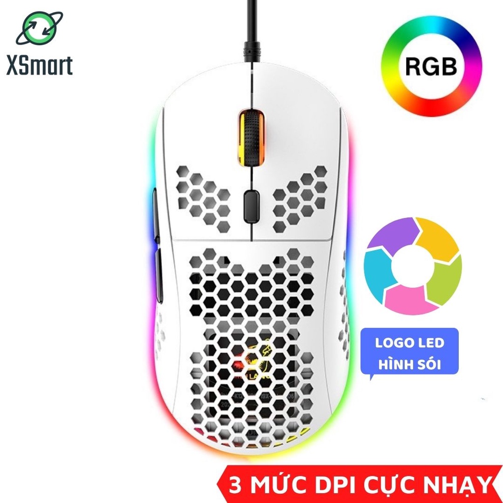 Chuột Máy Tính Gaming Ziyou M8 Led Rgb Phiên Bản Cao Cấp 2023, Chuột Nhạy 3200 DPI, Tương Thích Máy Tính, Laptop