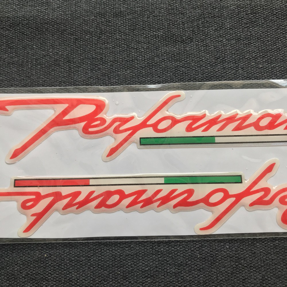 [CỰC RẺ]  Tem chữ nổi PERFORMANTE SIÊU ĐẸP ( MÀU xanh )