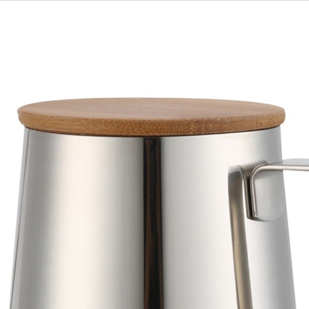 Set 2 Ấm Đun Nước Cổ Ngỗng Bằng Thép Không Gỉ 250ml