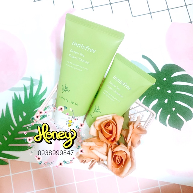 💚[MẪU 2019]🍃🎗SỮA RỬA MẶT TRÀ XANH - INNISFREE GREEN TEA MORNING CLEANSER🌿🍃