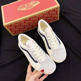 [FullBox - CÓ ẢNH THẬT] Giày Vans Style 36 vans kelly kẻ sọc xanh than- Phiên bản Tiêu Chuẩn cực đẹp