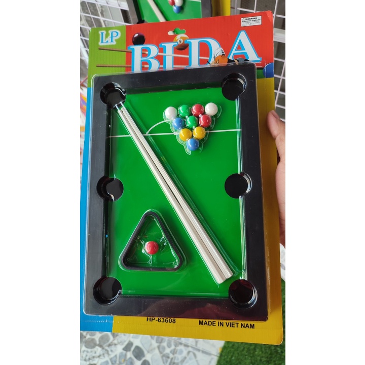 Bộ đồ chơi bàn bida mini 2 cơ 11 bi