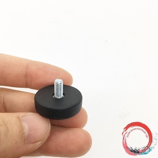 Nam châm cao su hút giữ đồ D22mm lỗ ren M4 hút giữ tối đa 3,5kg