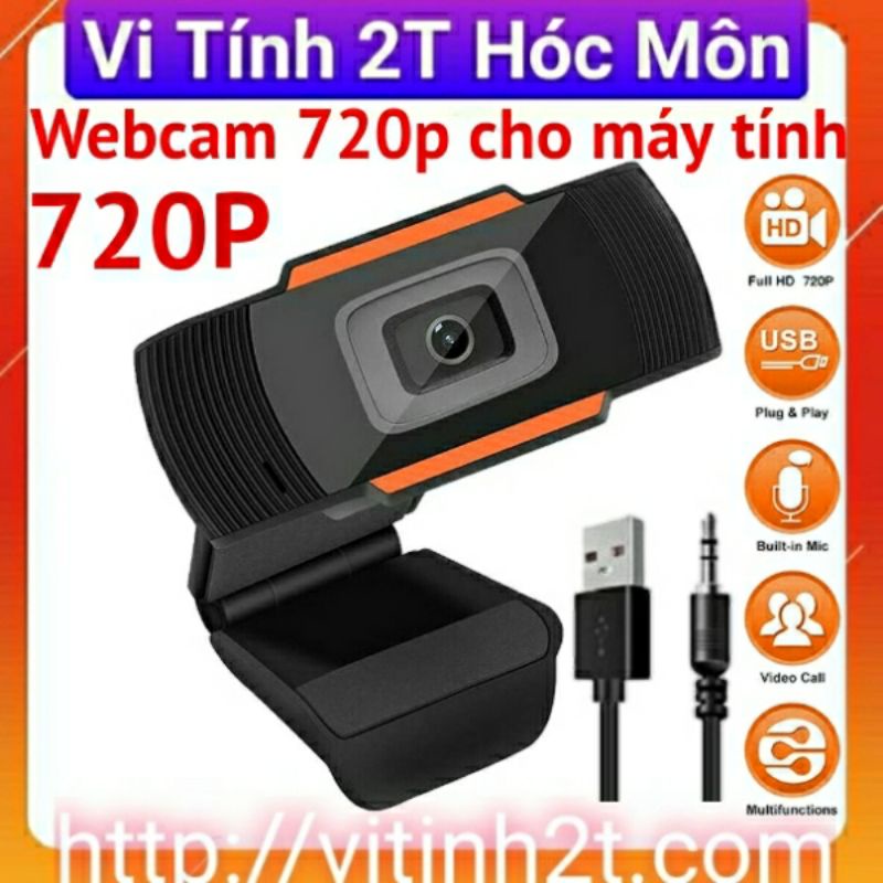 Webcam Máy Tính, Camera Có Mic 720p&lt;br&gt;