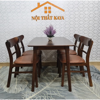 Set bàn ăn 4 ghế lunar