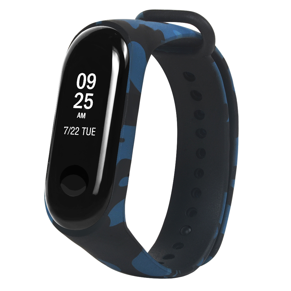 Dây đeo bằng silicon họa tiết rằn ri dành cho đồng hồ thông minh Xiaomi Mi Band 3 4 Miband 4