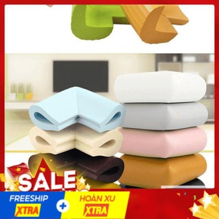 4 - 8 miếng xốp cao su vuông mềm bịt Góc Nhọn Bàn, góc tủ, góc giường bảo vệ an toàn cho bé
