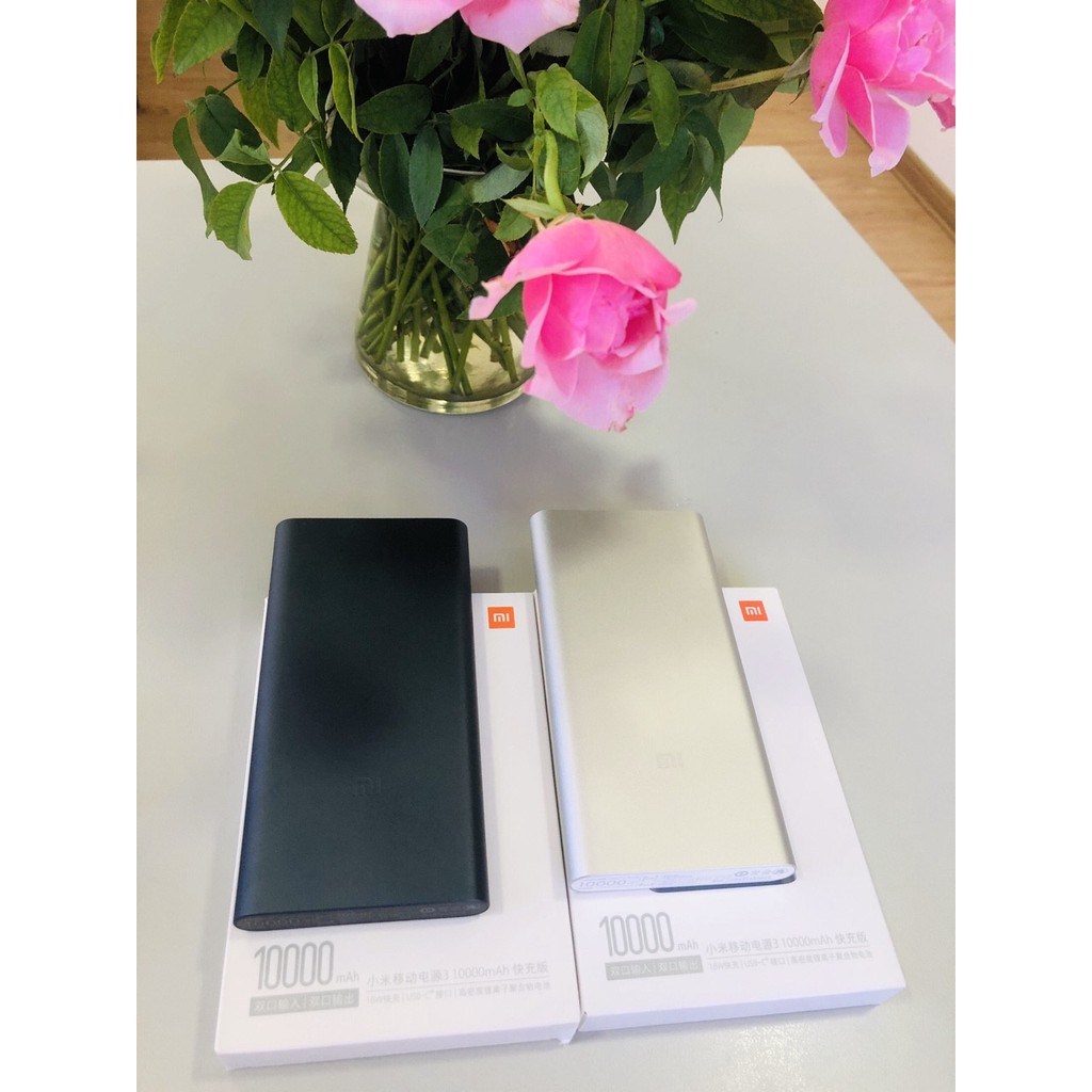 Pin Sạc dự phòng Xiaomi Gen 3 10000mAh/20000mAh [Chính hãng]   Bản Sạc Nhanh–Xiaomi Mi 18W/45W Bảo hành 6 tháng 1 đổi 1