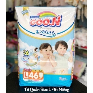 Tã quần Goo.N Premium size L 46 miếng (cho bé 9-14kg)