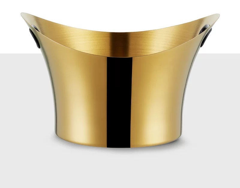 Xô Đá Inox Cao Cấp Ướp Rượu 10 Lít - Gold