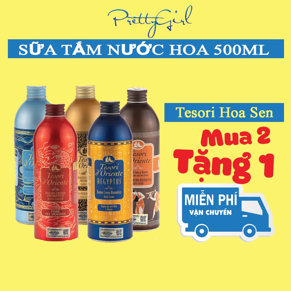 Sữa Tắm Nước Hoa 🌸FREESHIP🌸 Sữa Tắm Tesori Thơm Trắng Da 500ml Cao Cấp Yêu Thích Số 1 Việt Nam