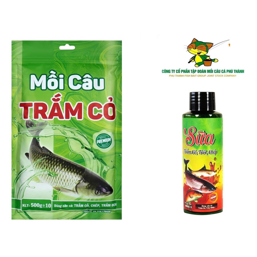 Mồi Câu Trắm Cỏ Chính Hãng Phú Thành 500g
