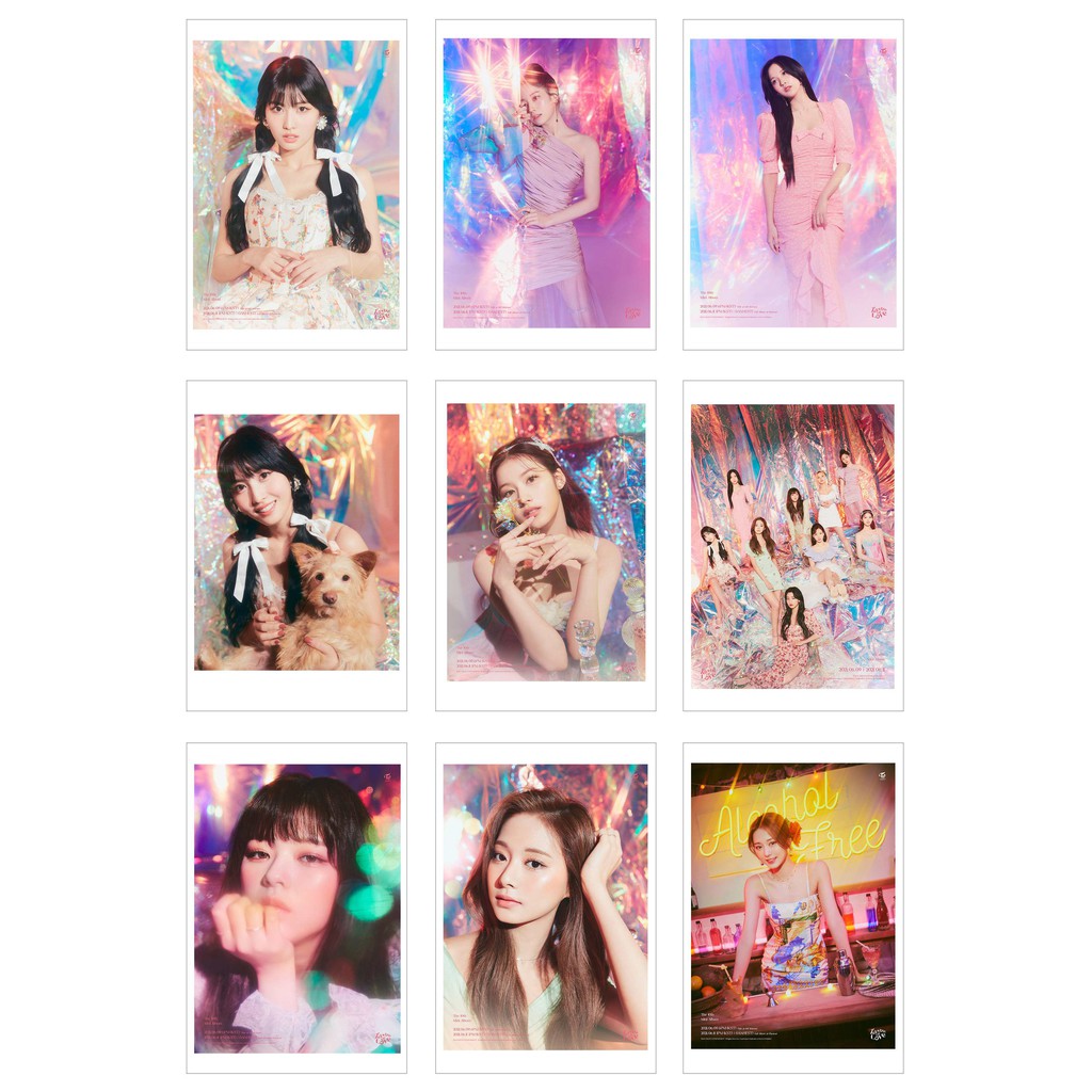 Ép Lụa] Lomo Card 36 Ảnh TWICE - Taste of Love
