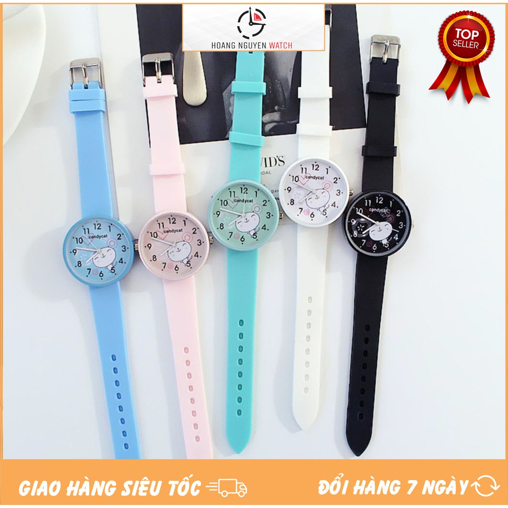 ĐỒNG HỒ NỮ DÂY CAOSU CANDYCAT CHÚ THỎ MỘNG MƠ PHONG CÁCH THỜI TRANG HÀN QUỐC | BigBuy360 - bigbuy360.vn