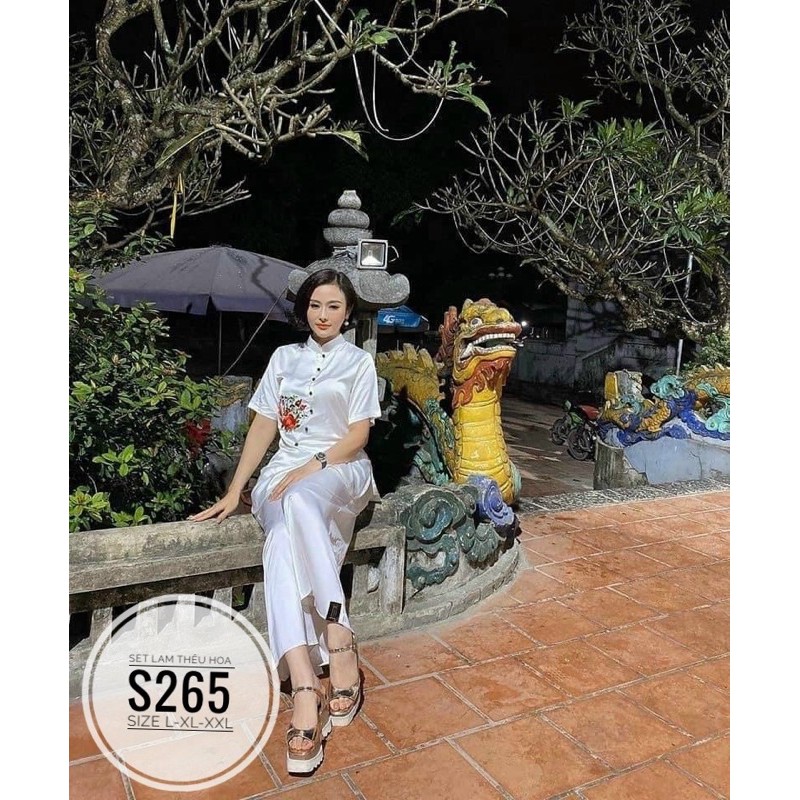 SET LAM HOA THÊU ĐI CHÙA