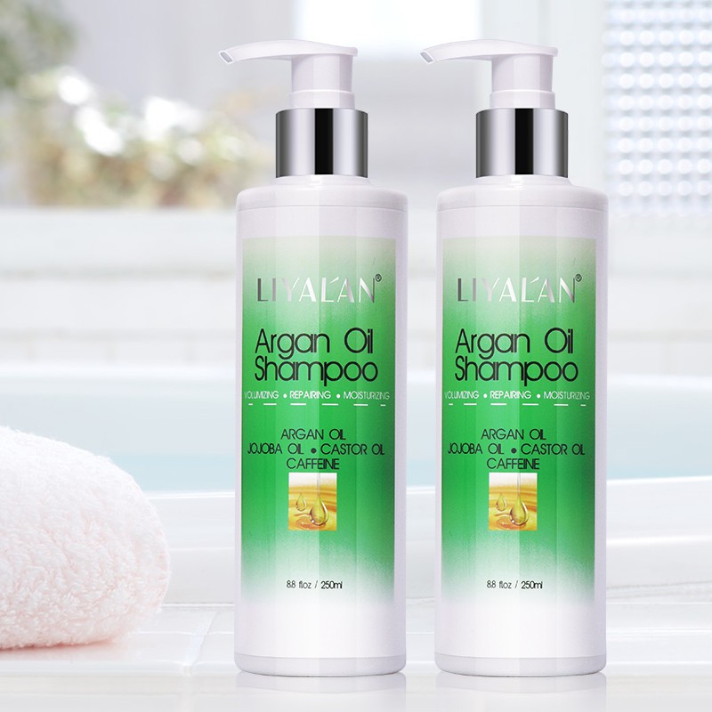 LIYAL'AN argan oil shampoo jojoba oil Castor Oil anti hair loss hair regrowth black shampoo(250ml)