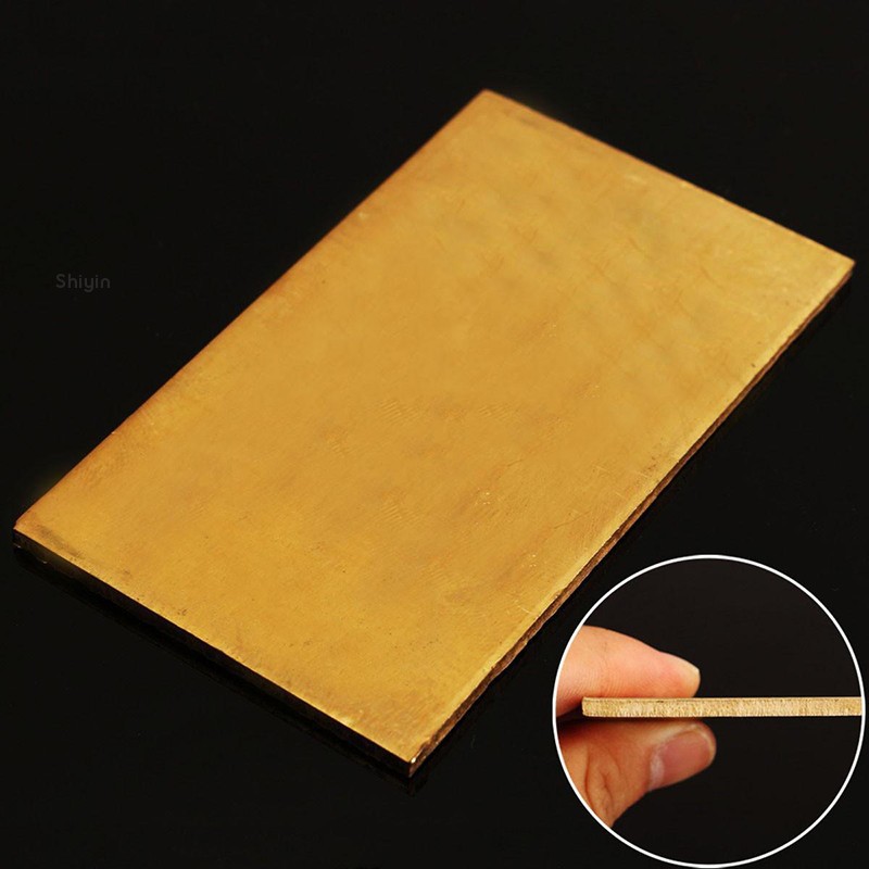 Tấm đồng thau chuyên dùng hàn đồ kim loại thủ công 60 * 100 * 3mm