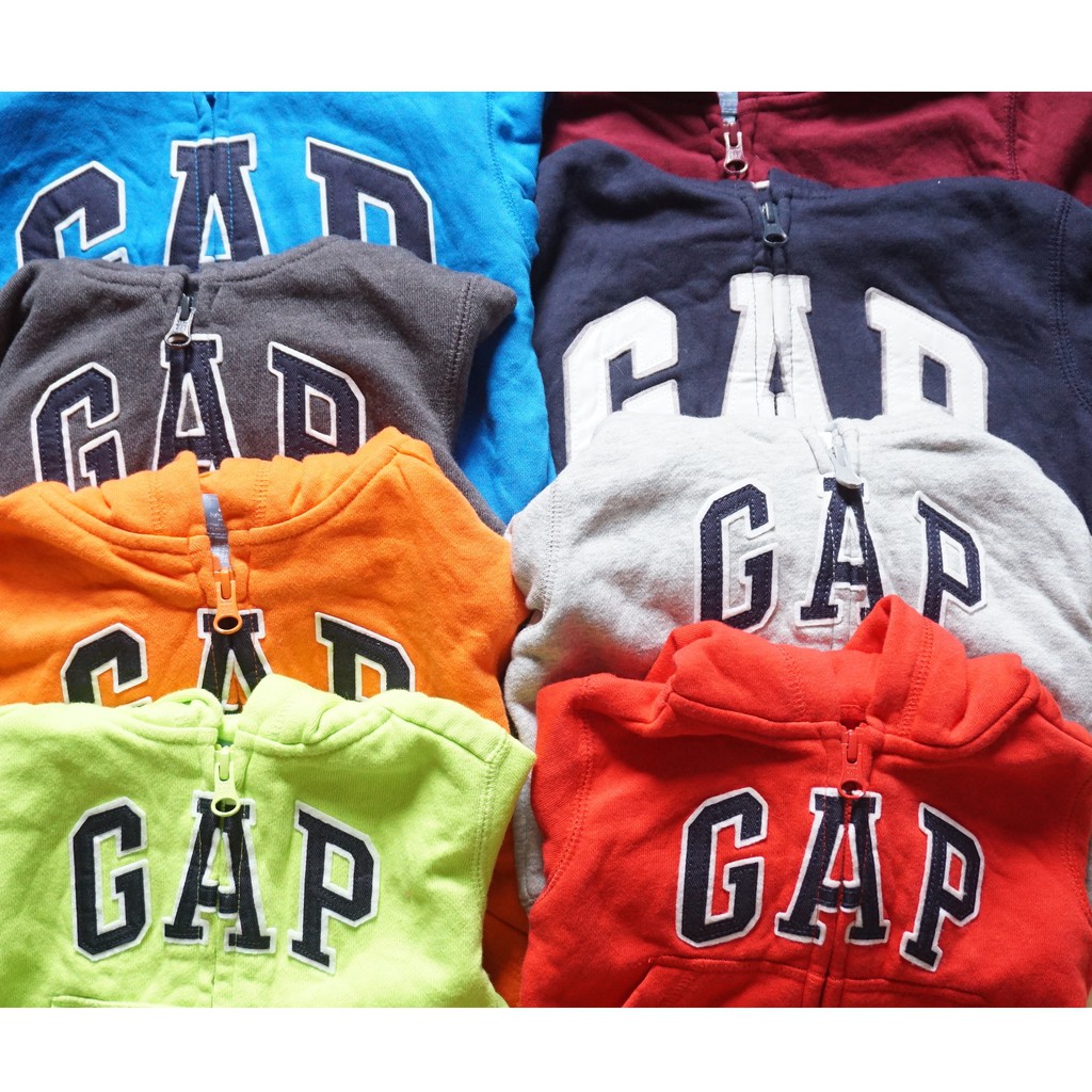 Áo khoác GAP cho bé [CAO CẤP, XUẤT DƯ XỊN] 1-5 tuổi (5-21kg) G.A.P, baby GAP nỉ lót bông, Hoodie khóa kéo có nón