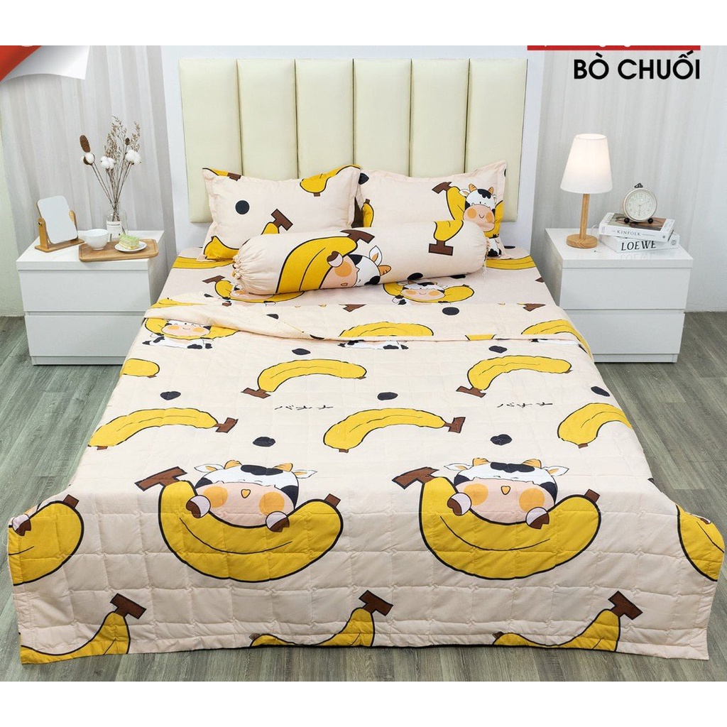 Bộ chăn ga gối ga trải giường bo chun kèm gối mẫu batman kích thước 1m6x2m shop drapbeding