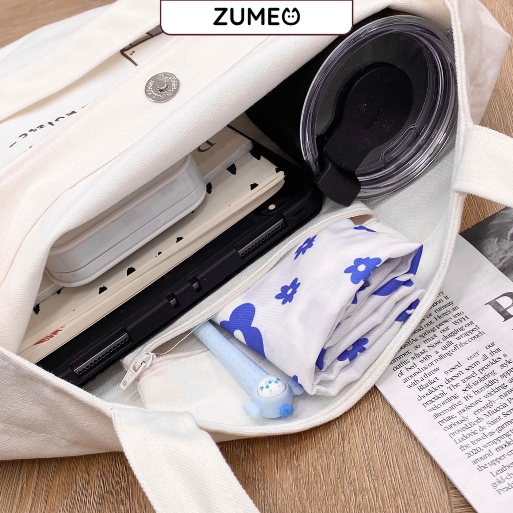 [LỖ STORE] Túi tote, Túi vải canvas Zumeo mẫu tổng hợp MS25-54