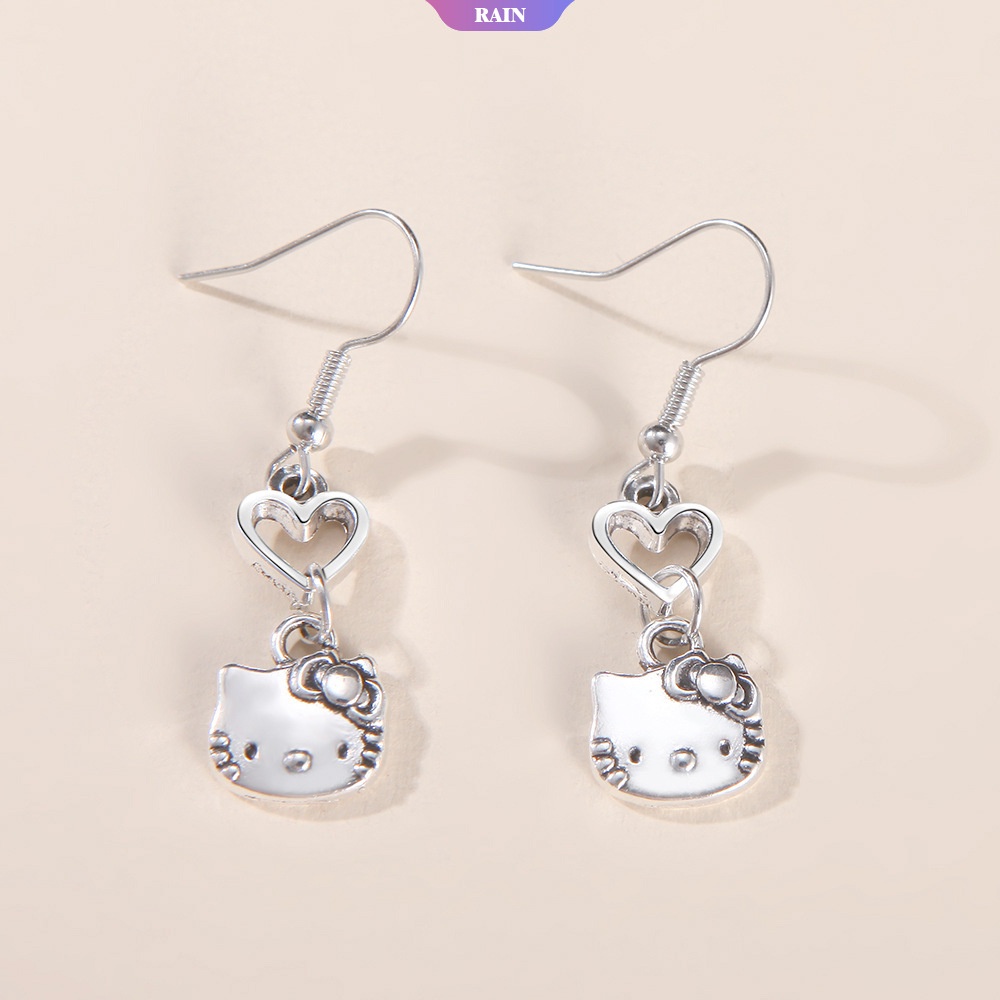 Vòng cổ Hợp Kim Mặt Hình Mèo Hello Kitty Phong Cách Retro