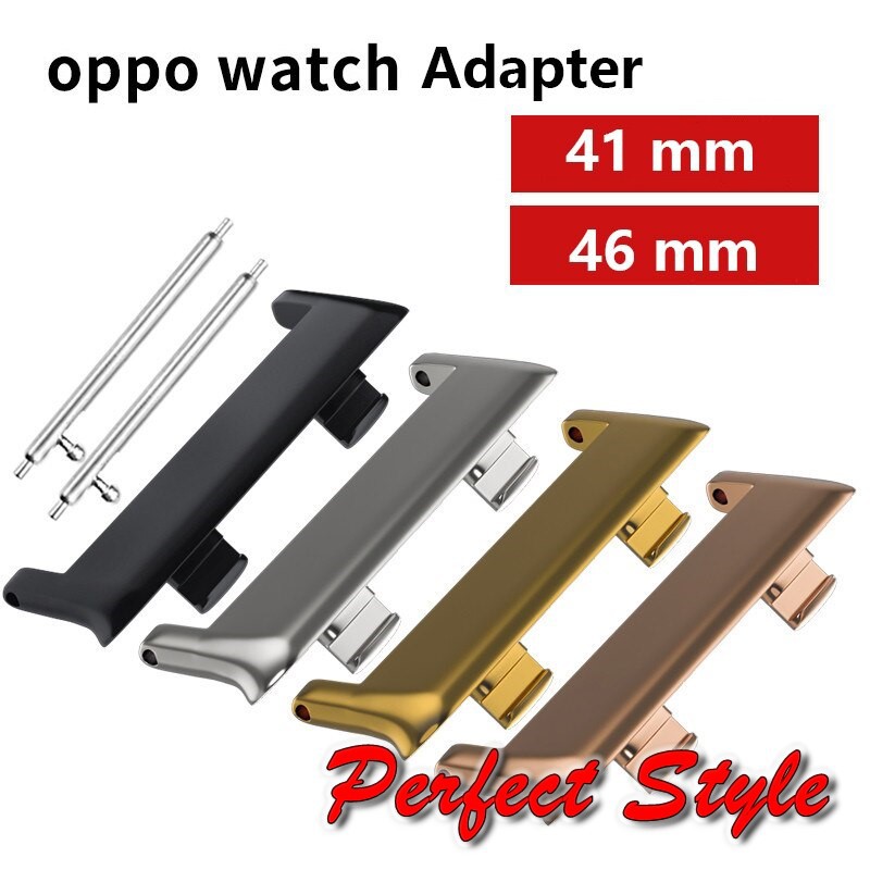 Adapter đồng hồ Oppo Watch 41 46mm 1 bộ 2 chiếc - Khớp nối ngàm dây đồng hồ Oppo Watch