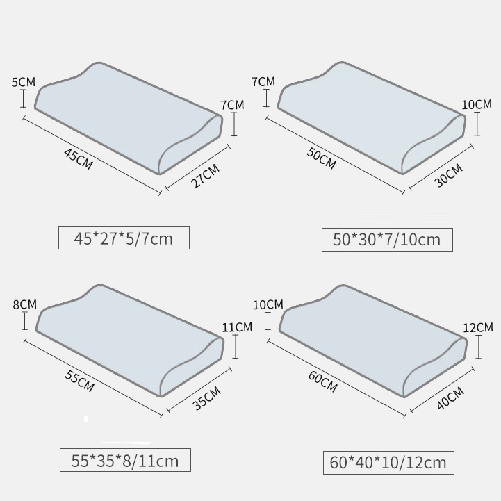 Vỏ Gối Cao Su Cotton 30x50cm / 40 * 60cm Họa Tiết Hoạt Hình Dễ Thương Trang Trí Phòng Ngủ Cho Bé